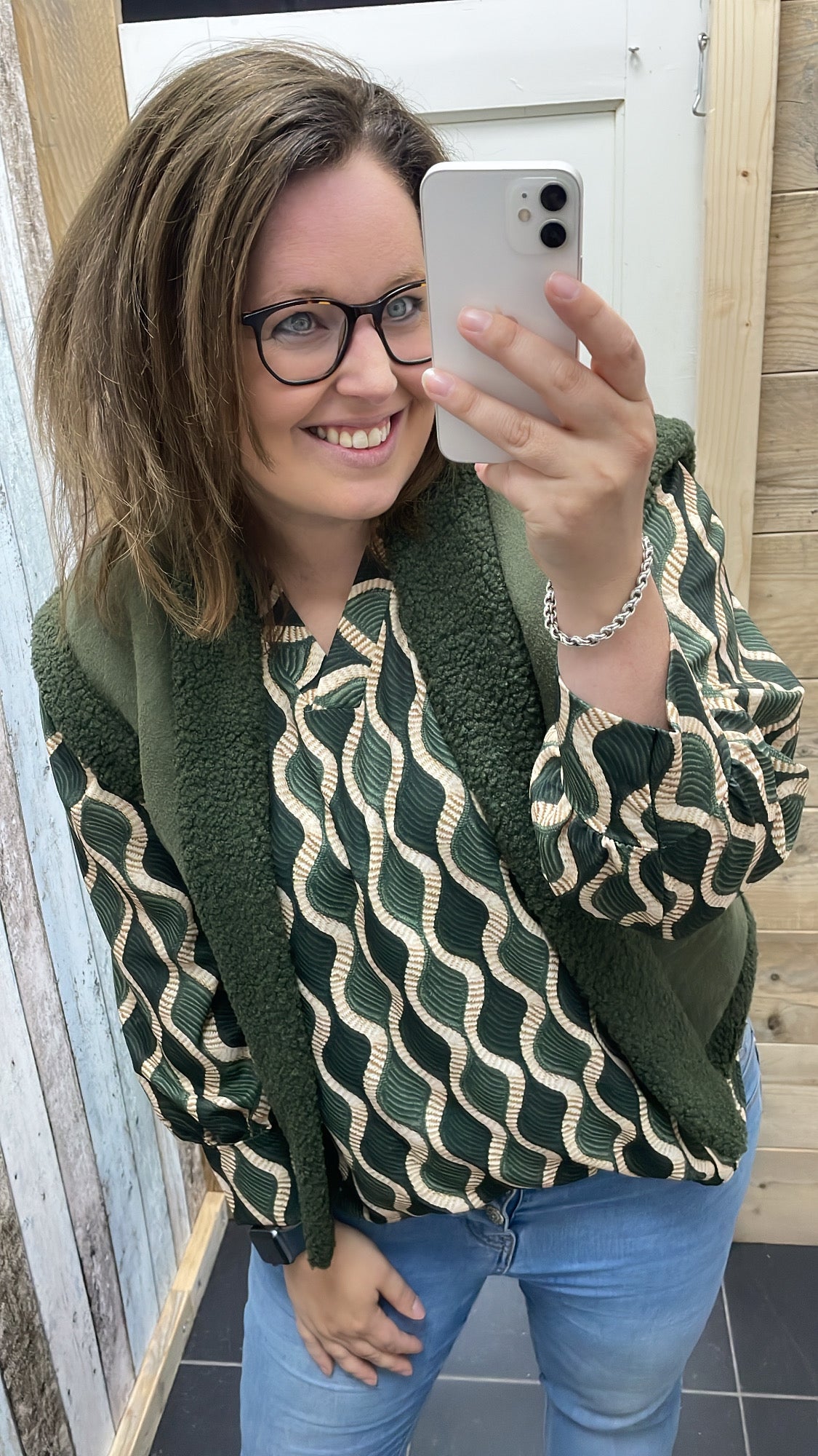 GILET 'SUEDELOOK' | ARMY