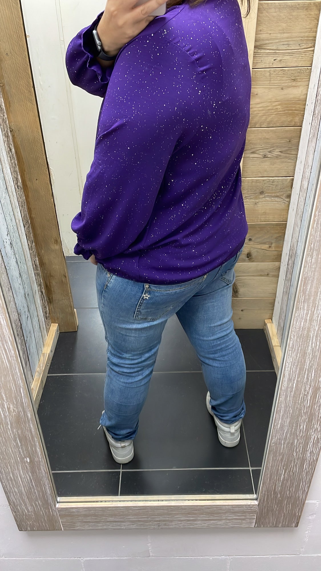 PS BLOUSE ‘GLITTER’ | PAARS