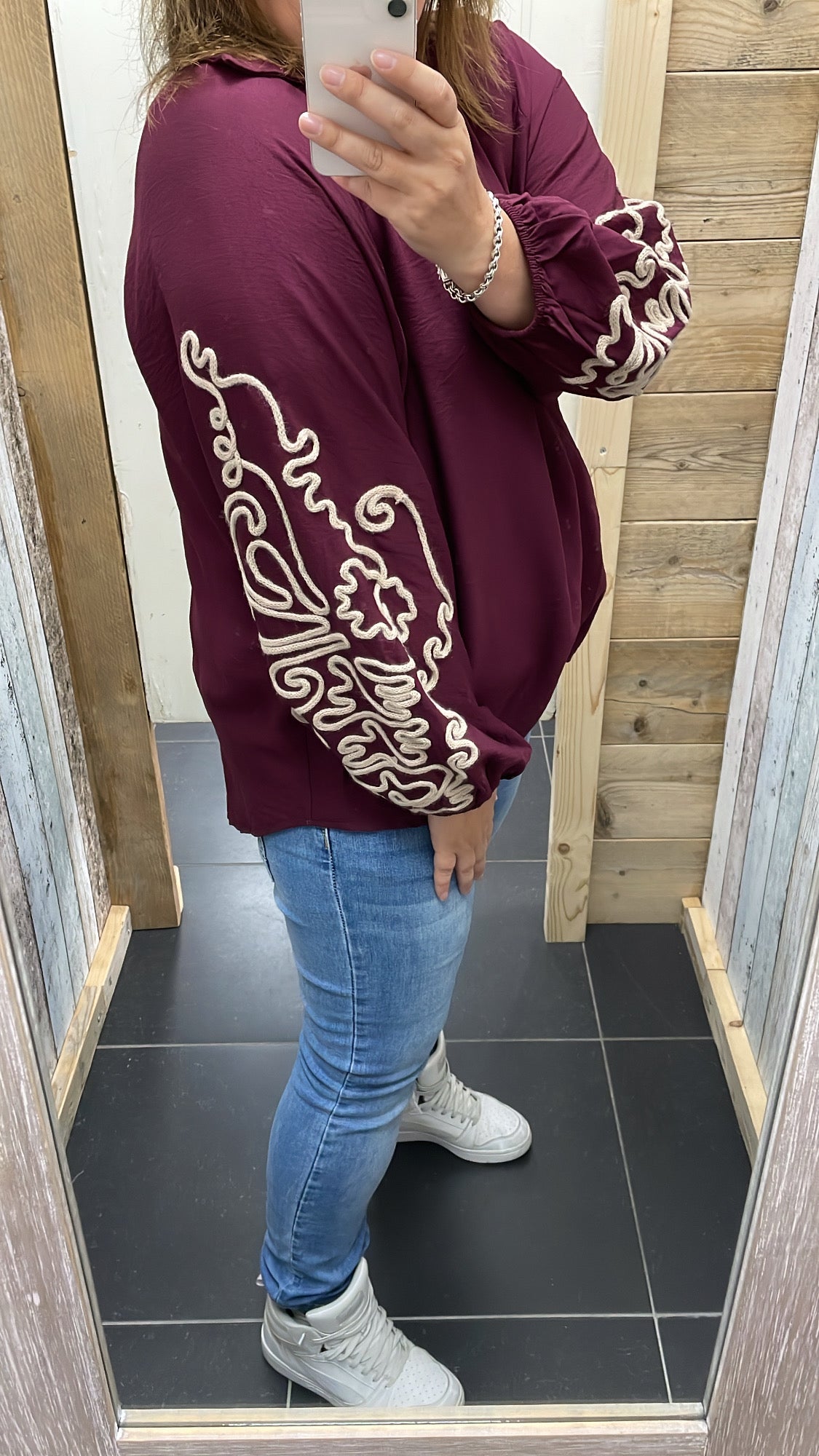 PS BLOUSE ‘BORDUURSEL TOUW’ | BORDEAUX
