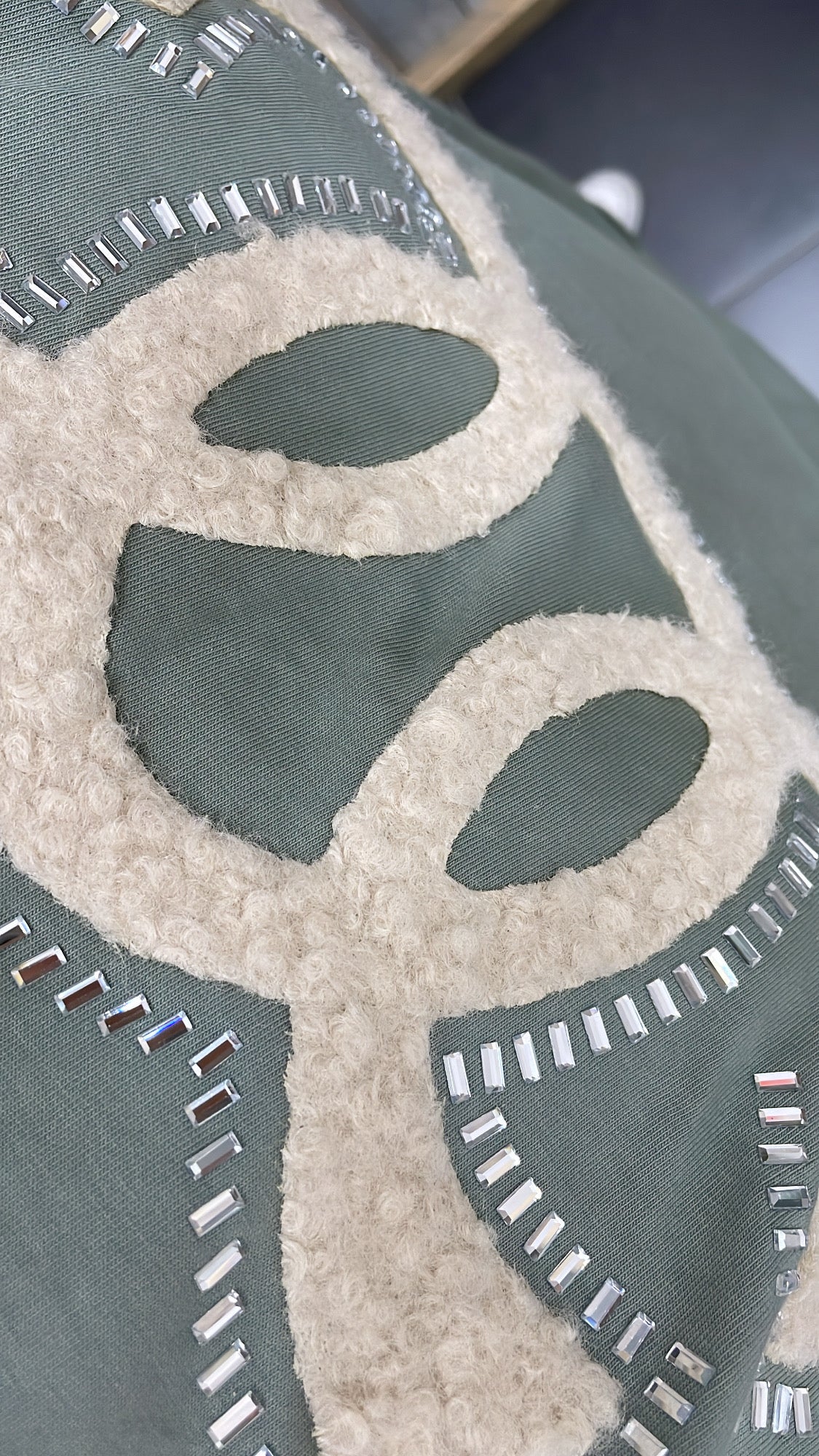 PS T-SHIRT ‘CC' | GROEN/GRIJS
