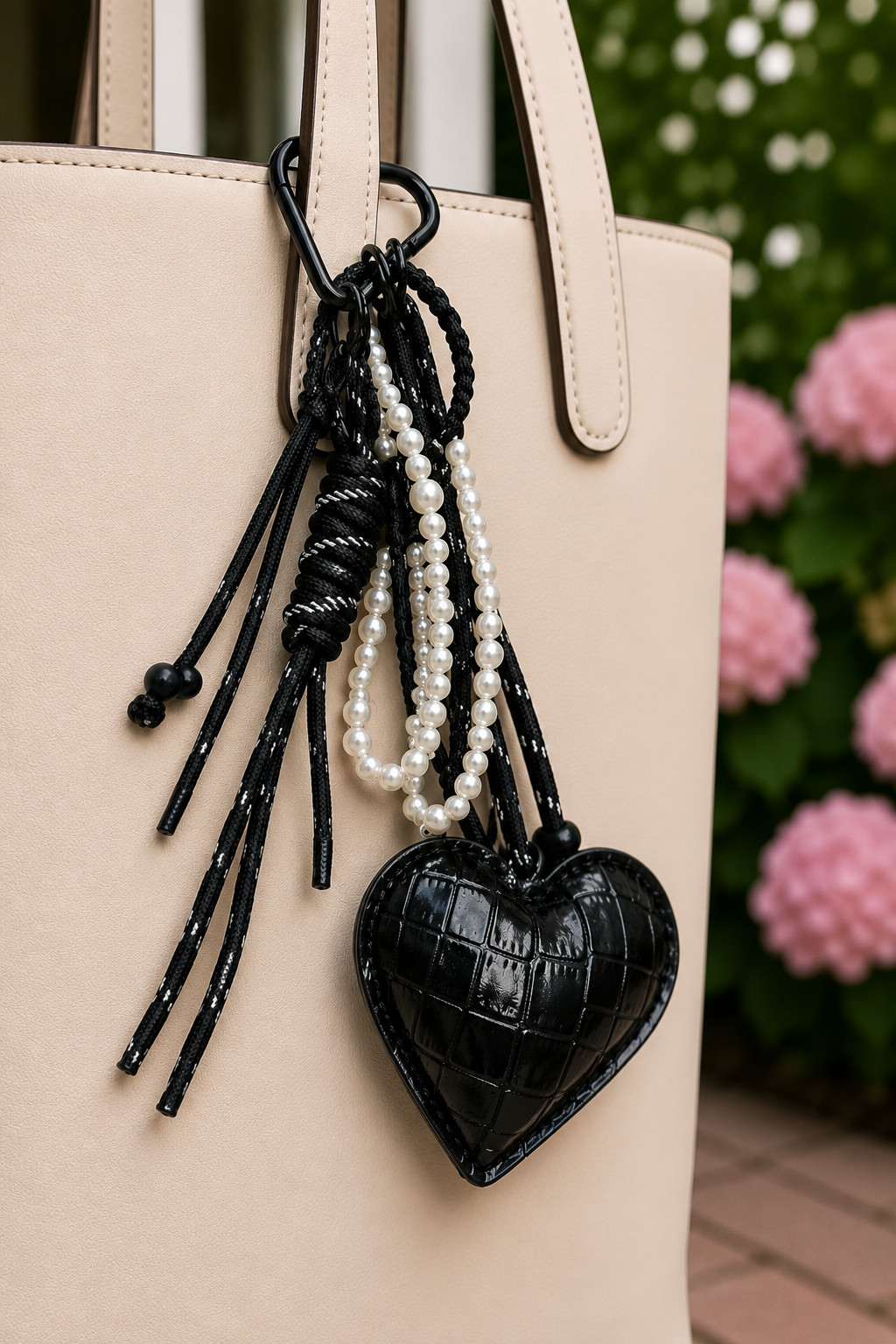 TASSENHANGER 'HART' | ZWART