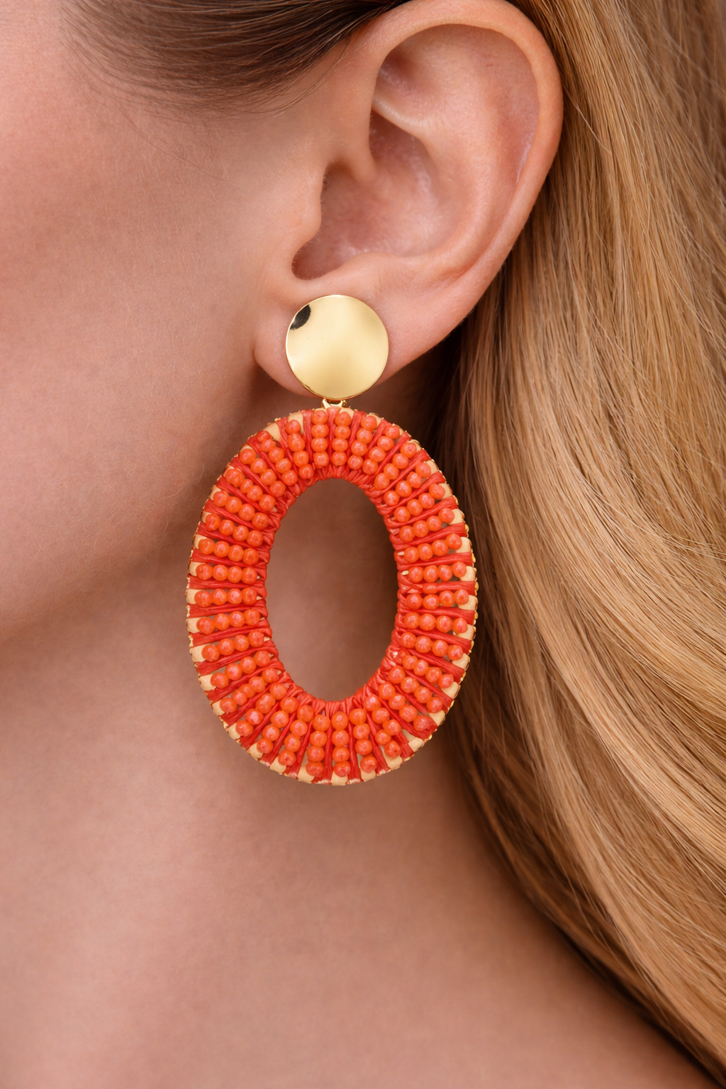 OORBELLEN ‘SWEET 7’ | ORANJE