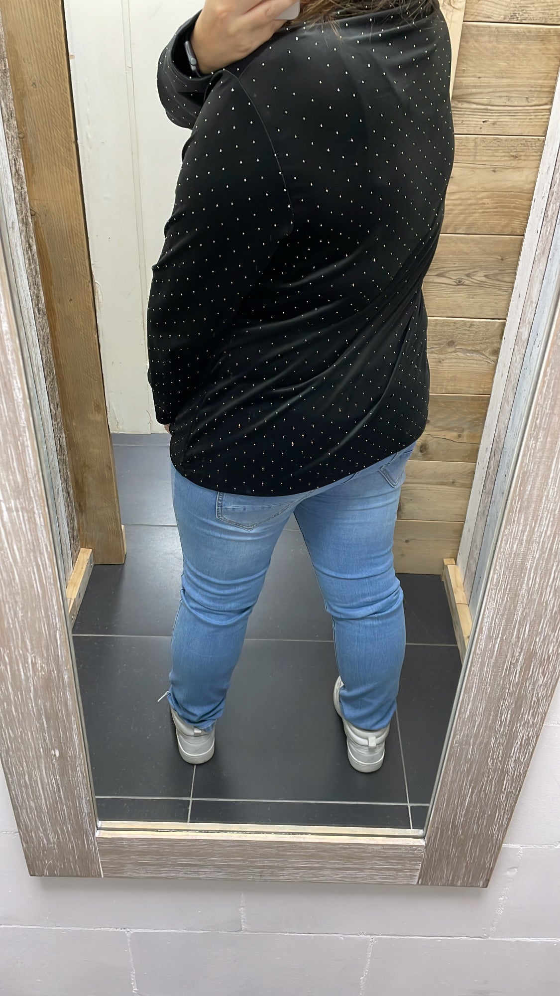 PS TOP 'COLL EMBLEEM' | ZWART