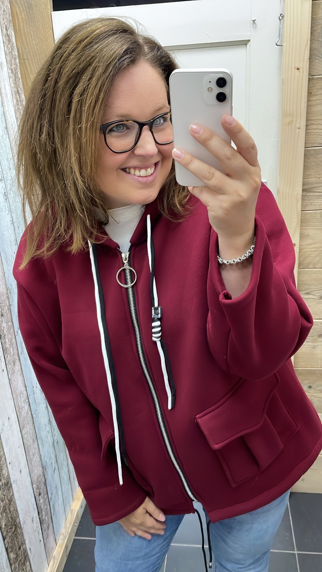 PS VEST 'KOORD' | BORDEAUX