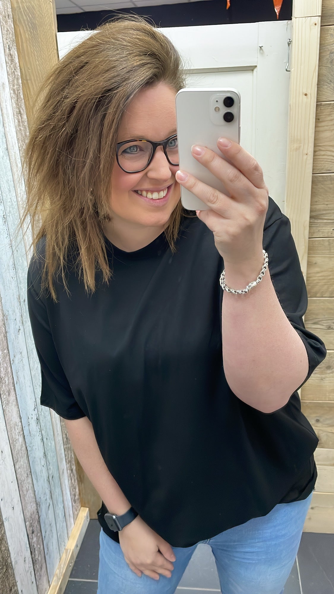 PS T-SHIRT ‘BASIC' | ZWART