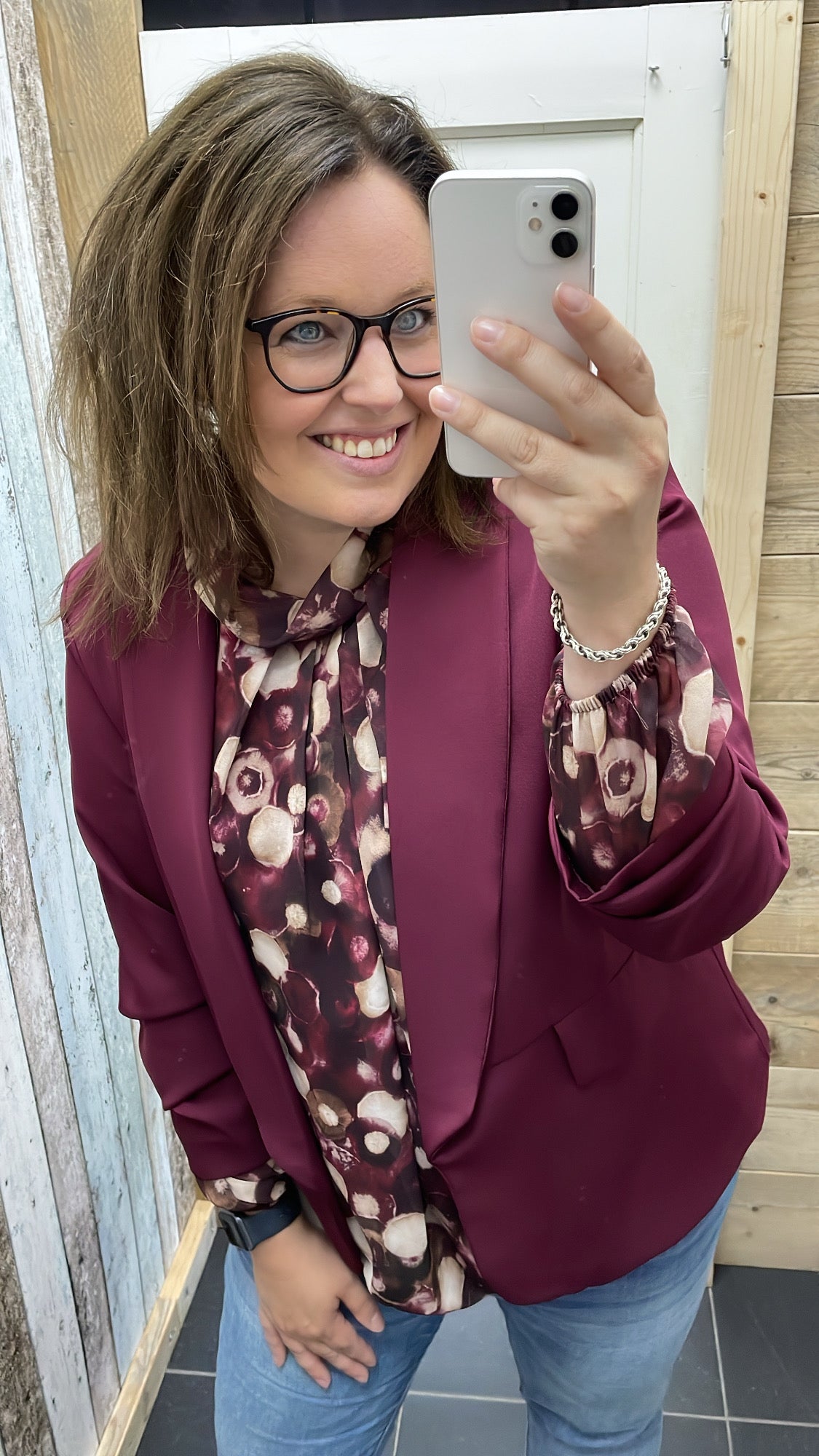BLOUSE ‘INGE’ | BORDEAUX