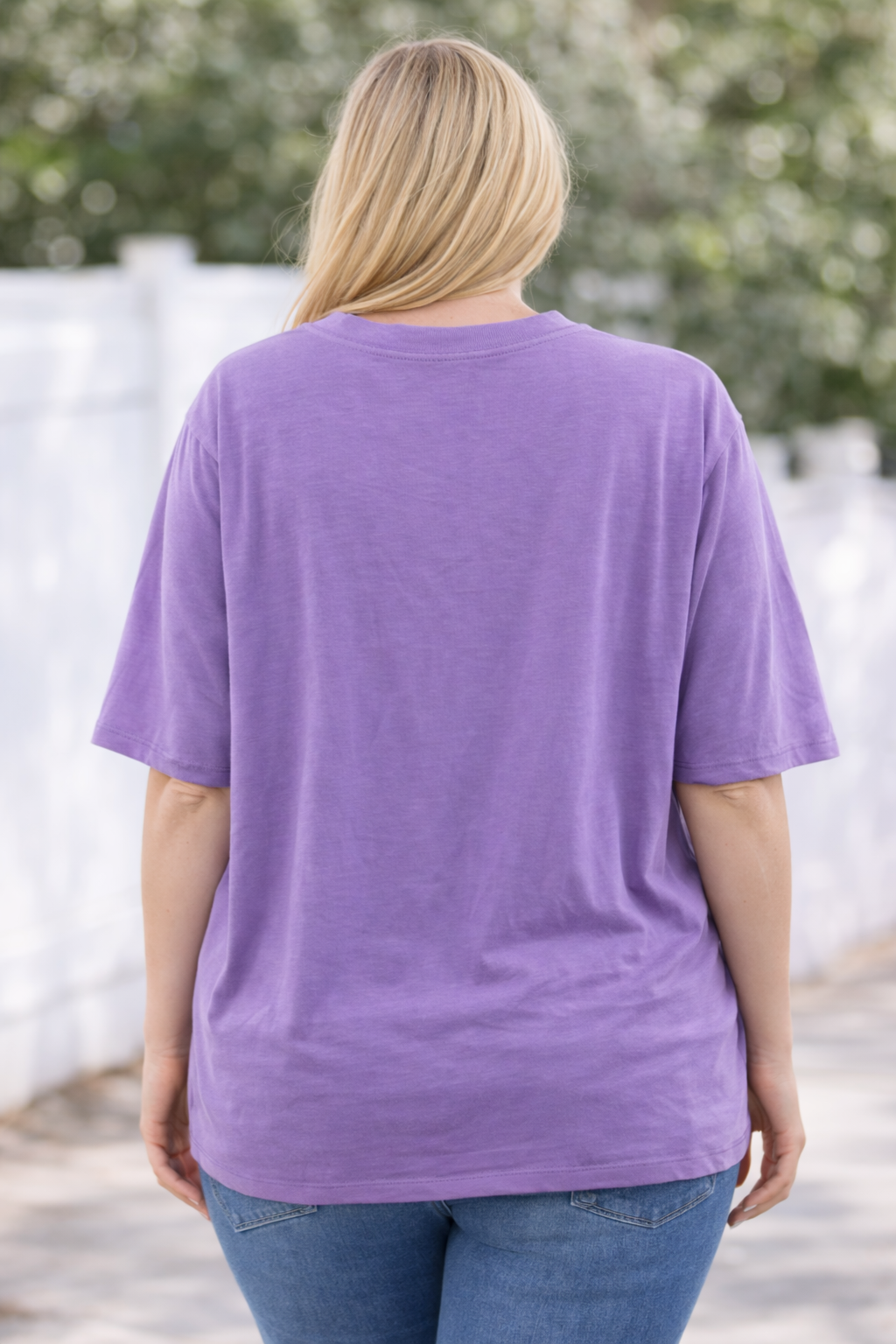 PS T-SHIRT ‘BASIC V-HALS | LILA