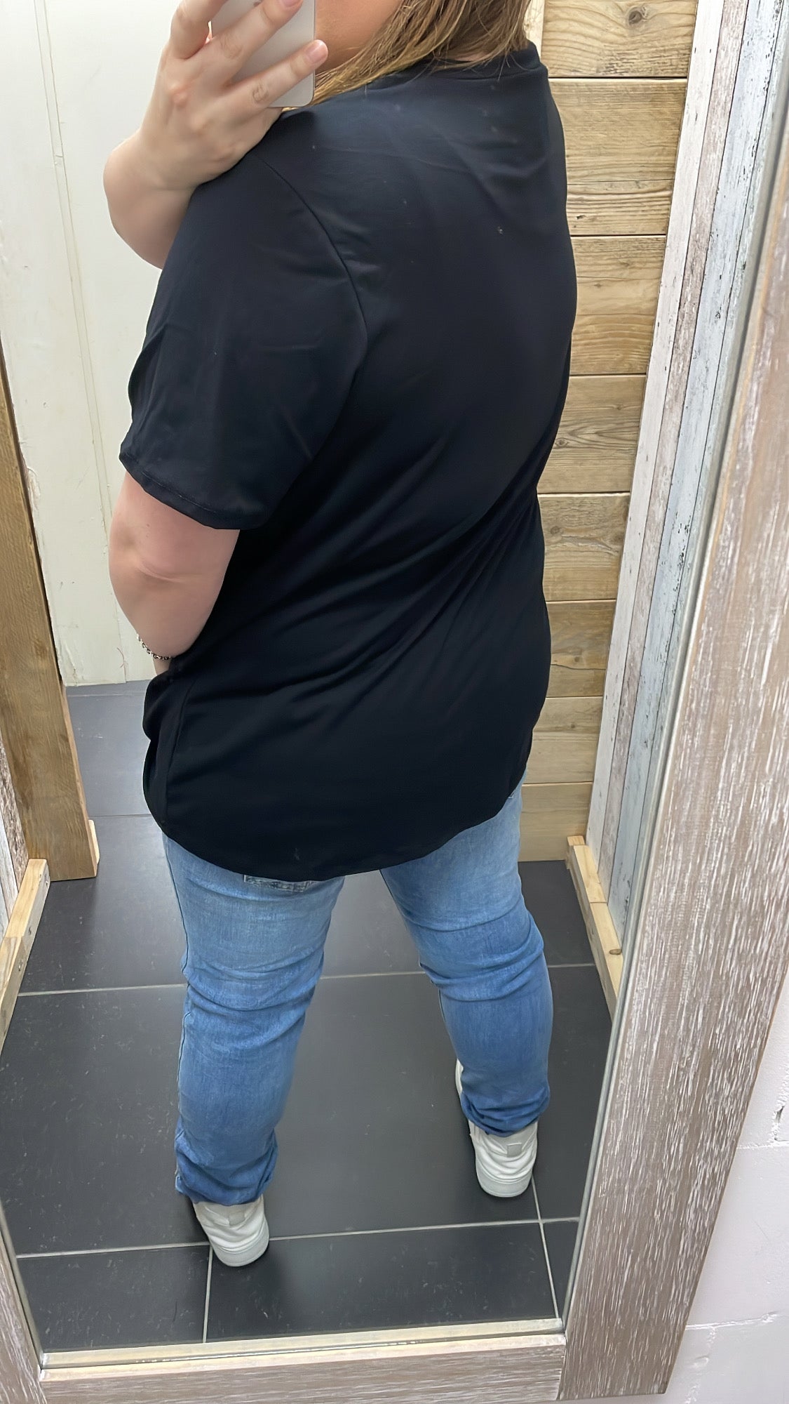 PS T-SHIRT ‘PANTER' | ZWART/LICHTBLAUW
