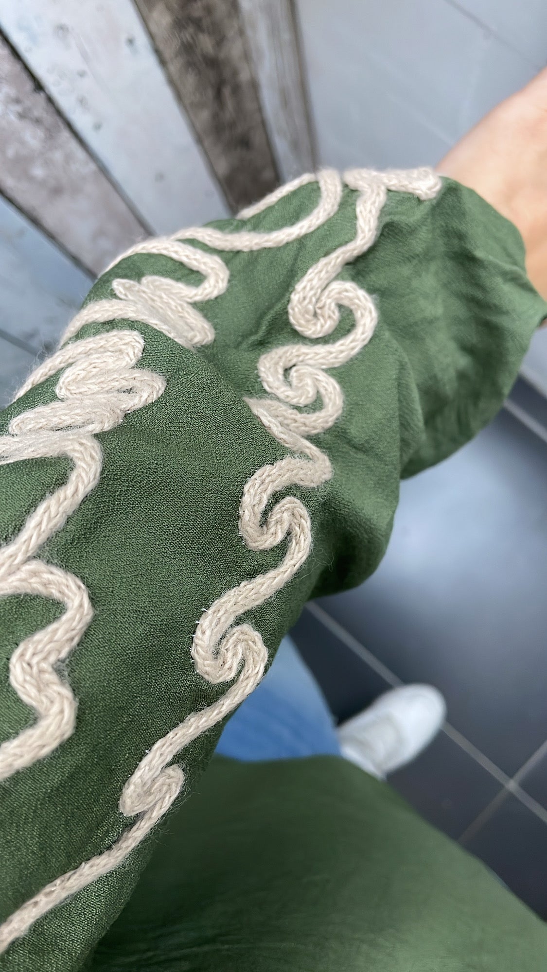 BLOUSE 'BORDUURSEL' | ARMY