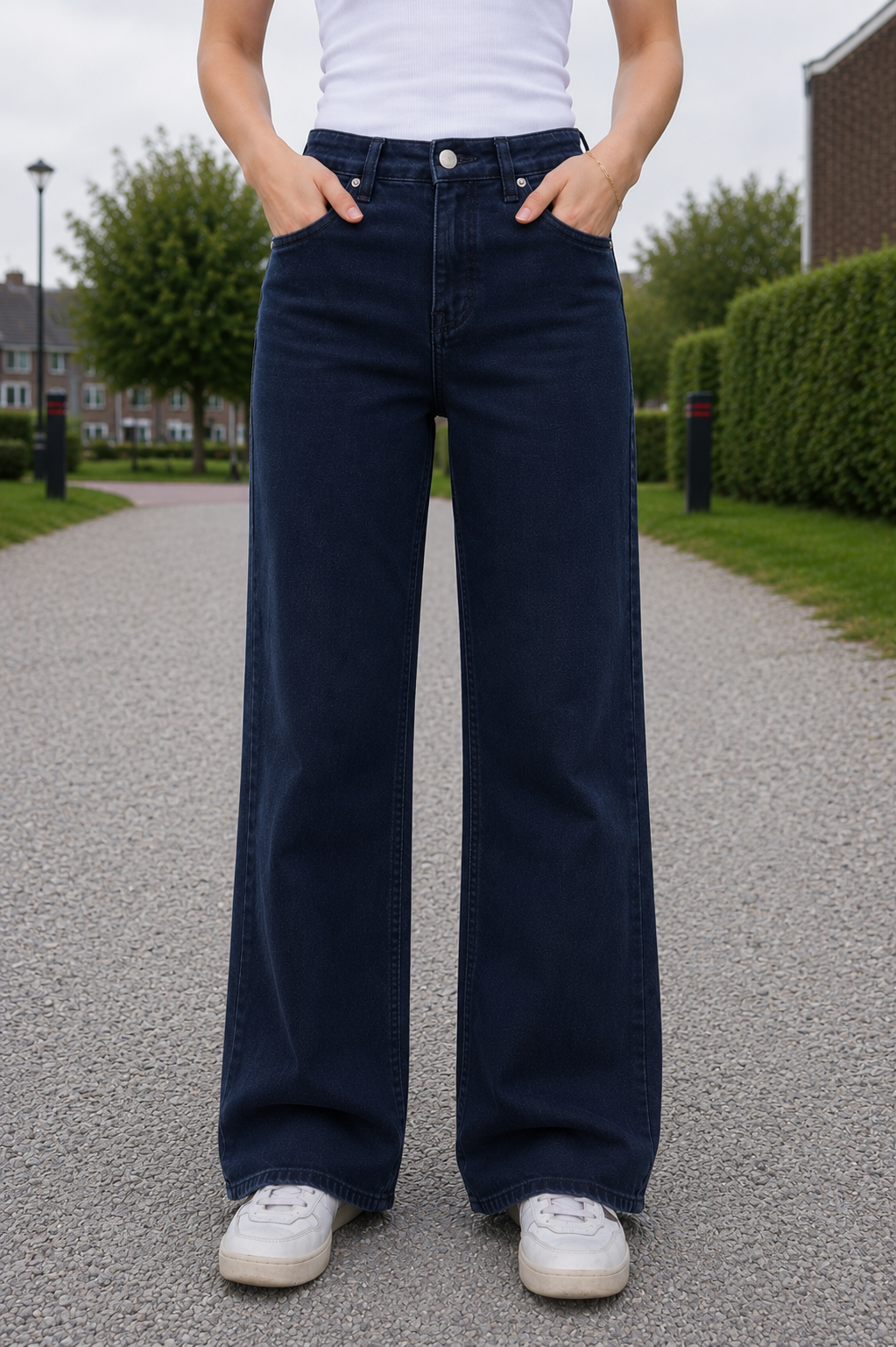 GOODIES 'WIDE LEG' | NAVY (DJ2498-3)