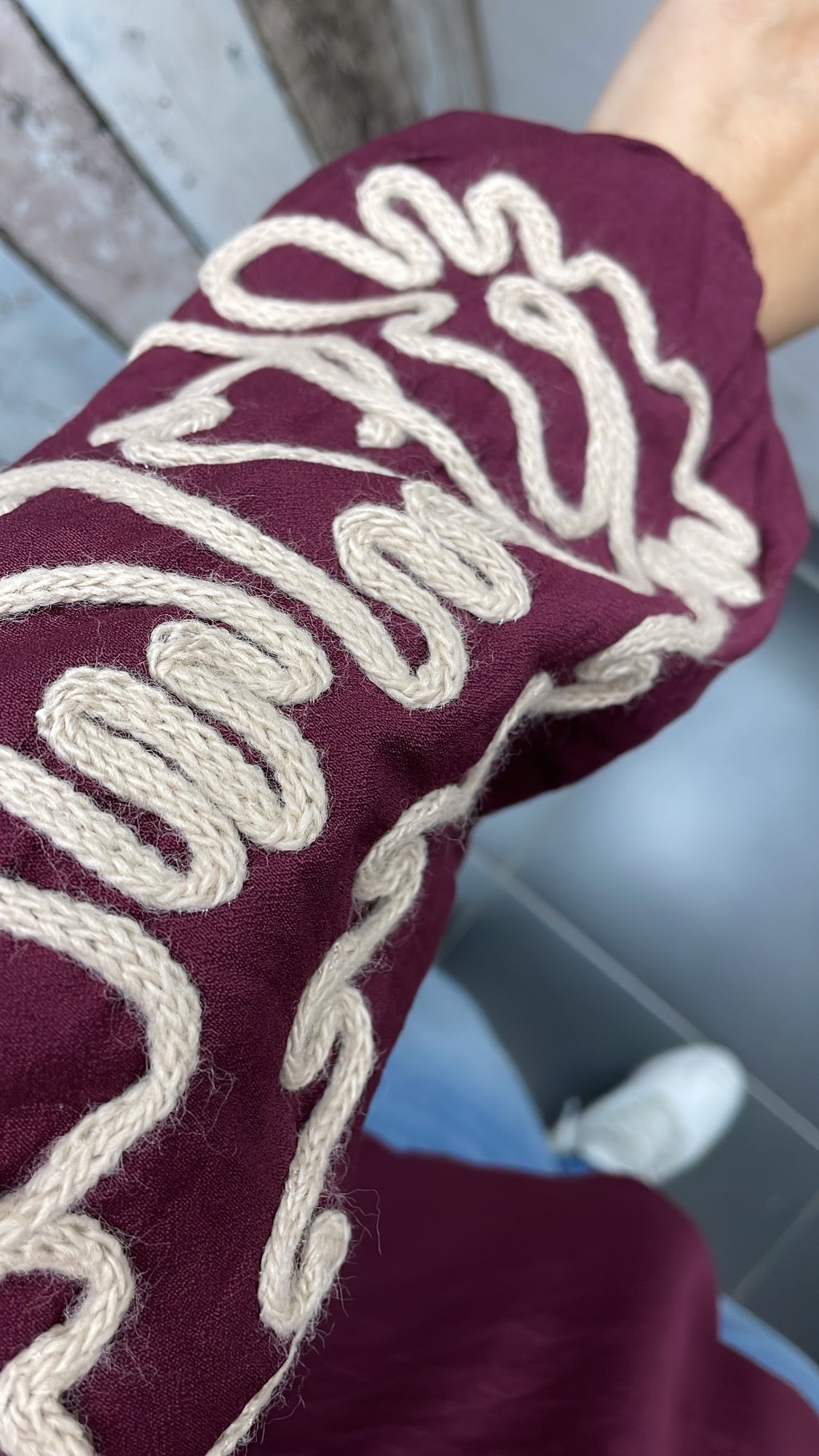 BLOUSE 'BORDUURSEL' | BORDEAUX