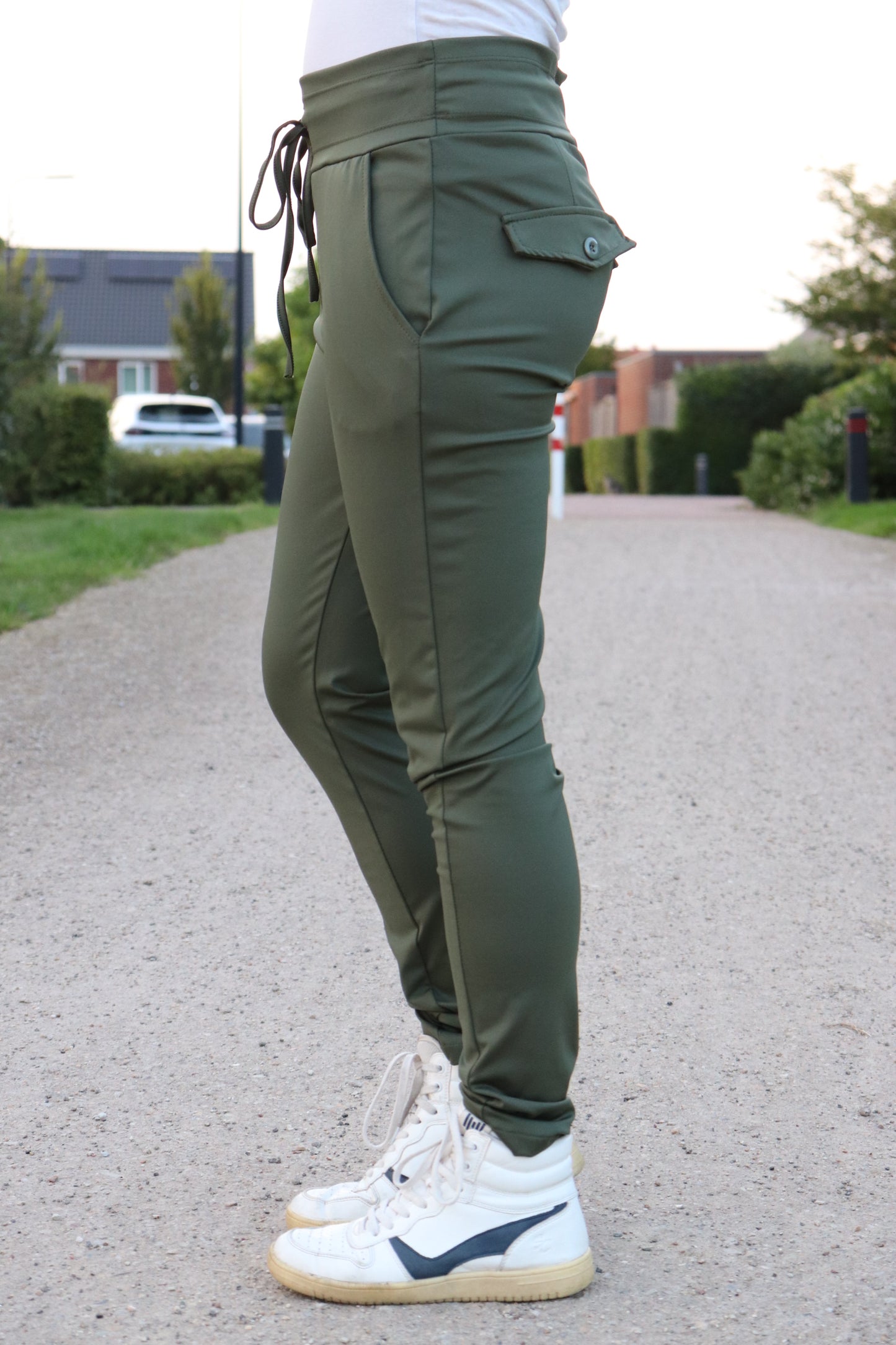 TRAVELSTOF BROEK 'LANG' | ARMY