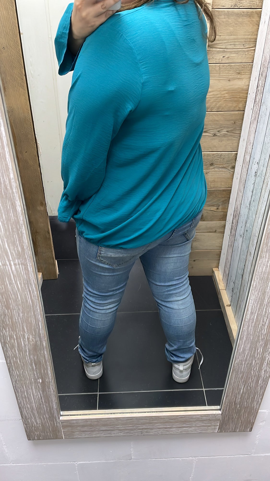 PS BLOUSE ‘KETTING’ | PETROL