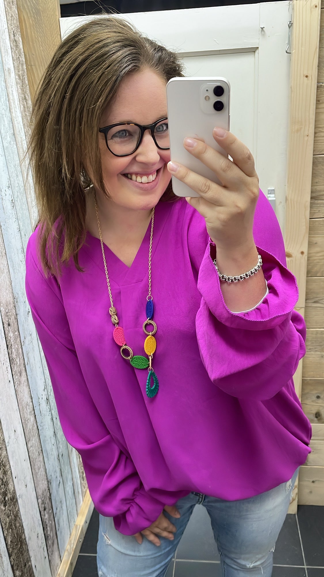 PS2 BLOUSE ‘KETTING’ | MAGENTA