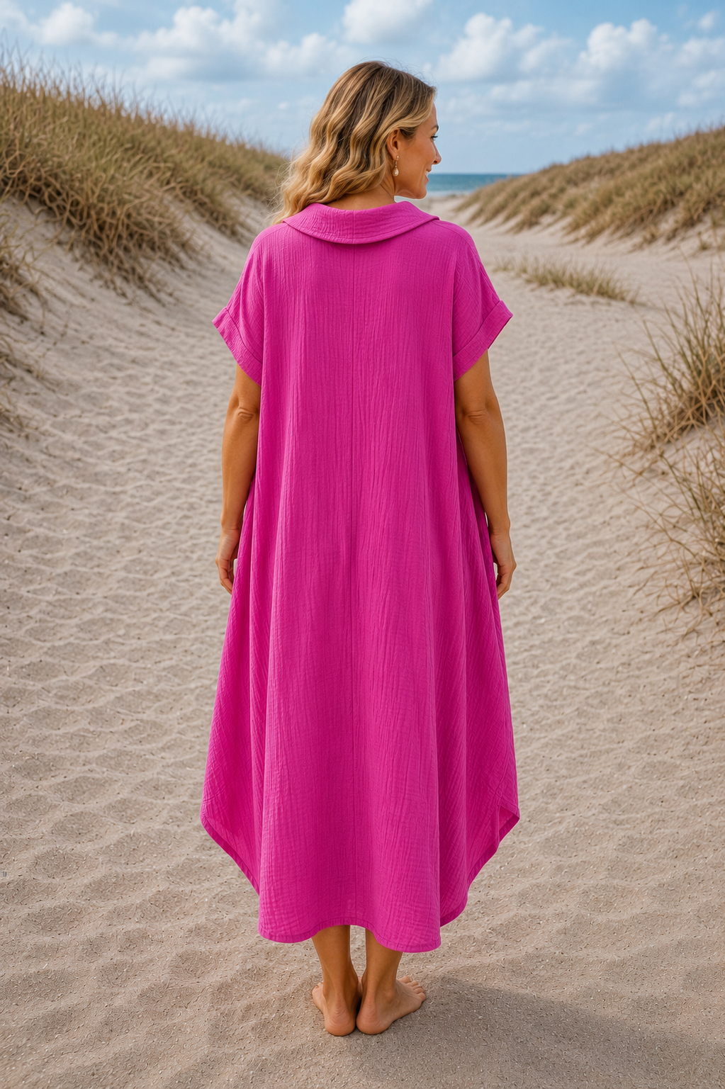 PS TUNIEK 'KATOEN' | FUCHSIA