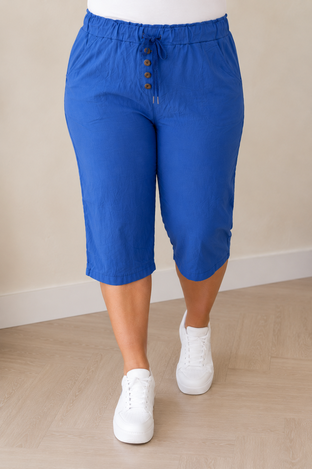 PS COMFY BROEK ‘KORT’ | KOBALT