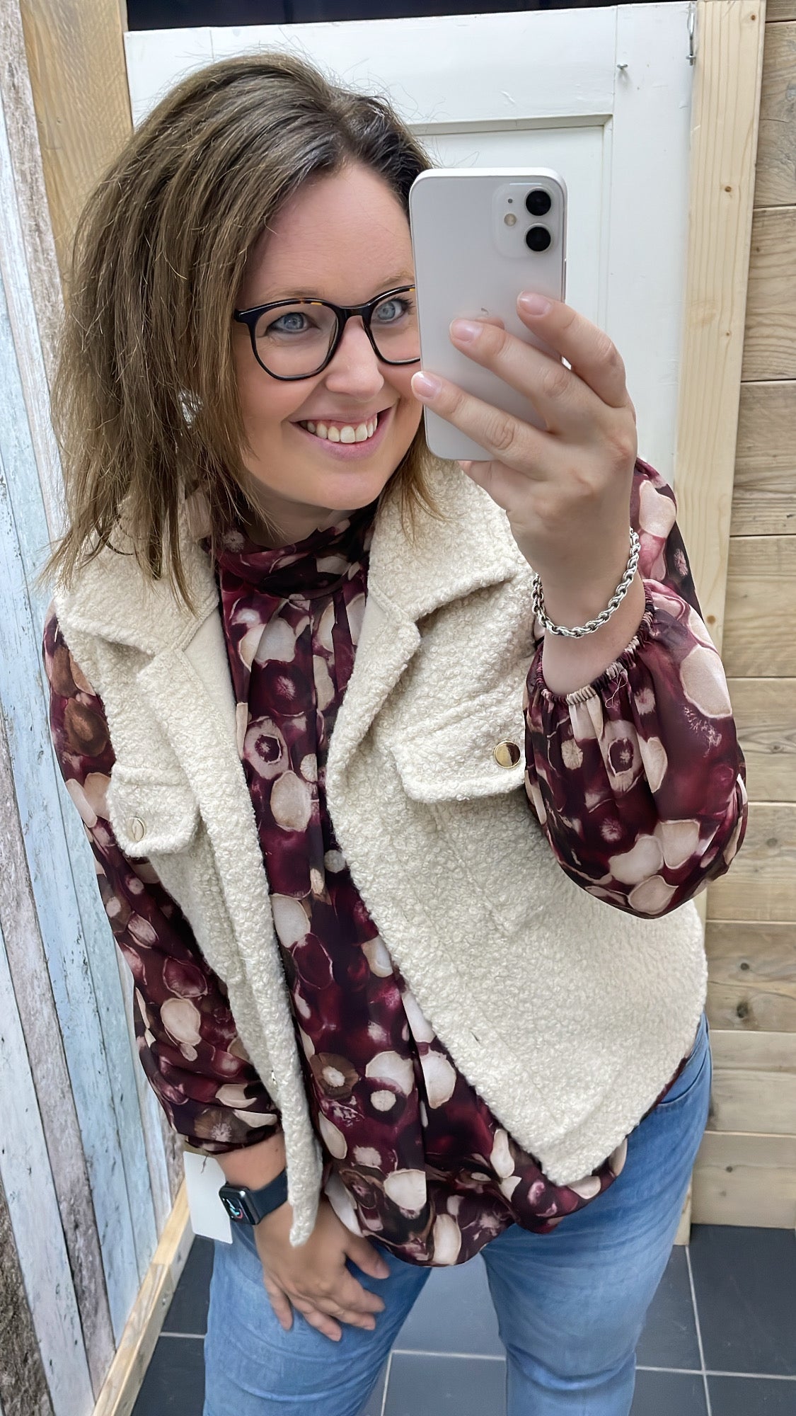 BLOUSE ‘INGE’ | BORDEAUX