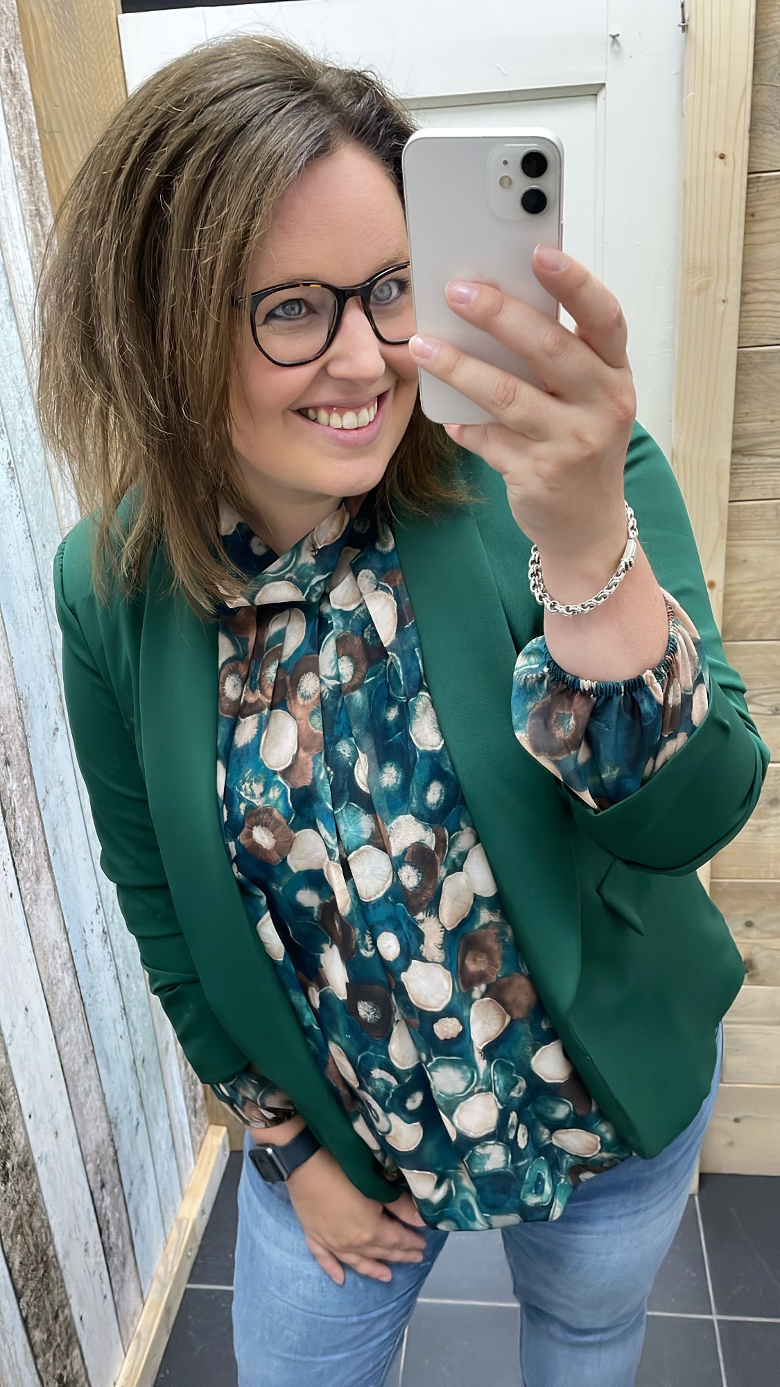 BLOUSE ‘INGE’ | PETROL