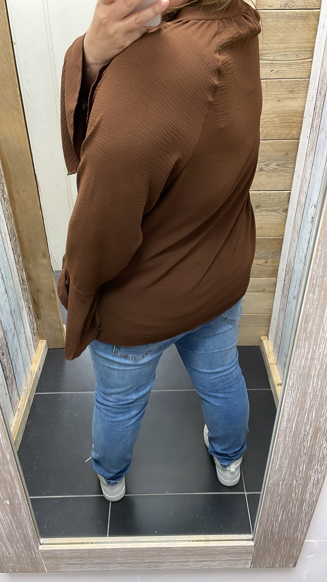 PS BLOUSE ‘TROMPETMOUW’ | CAMEL