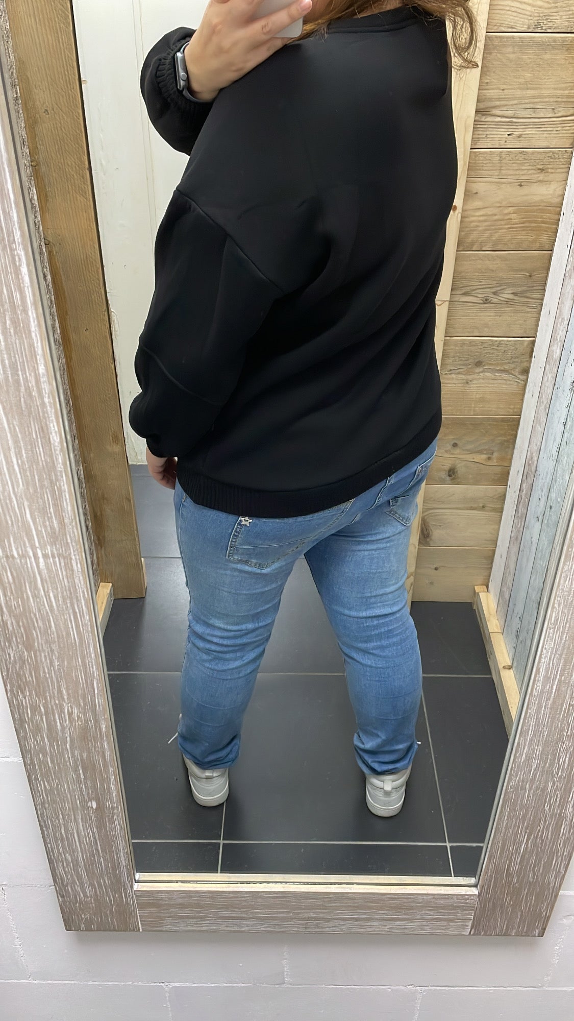 SWEATER 'MERRY CRISTMAS' | ZWART