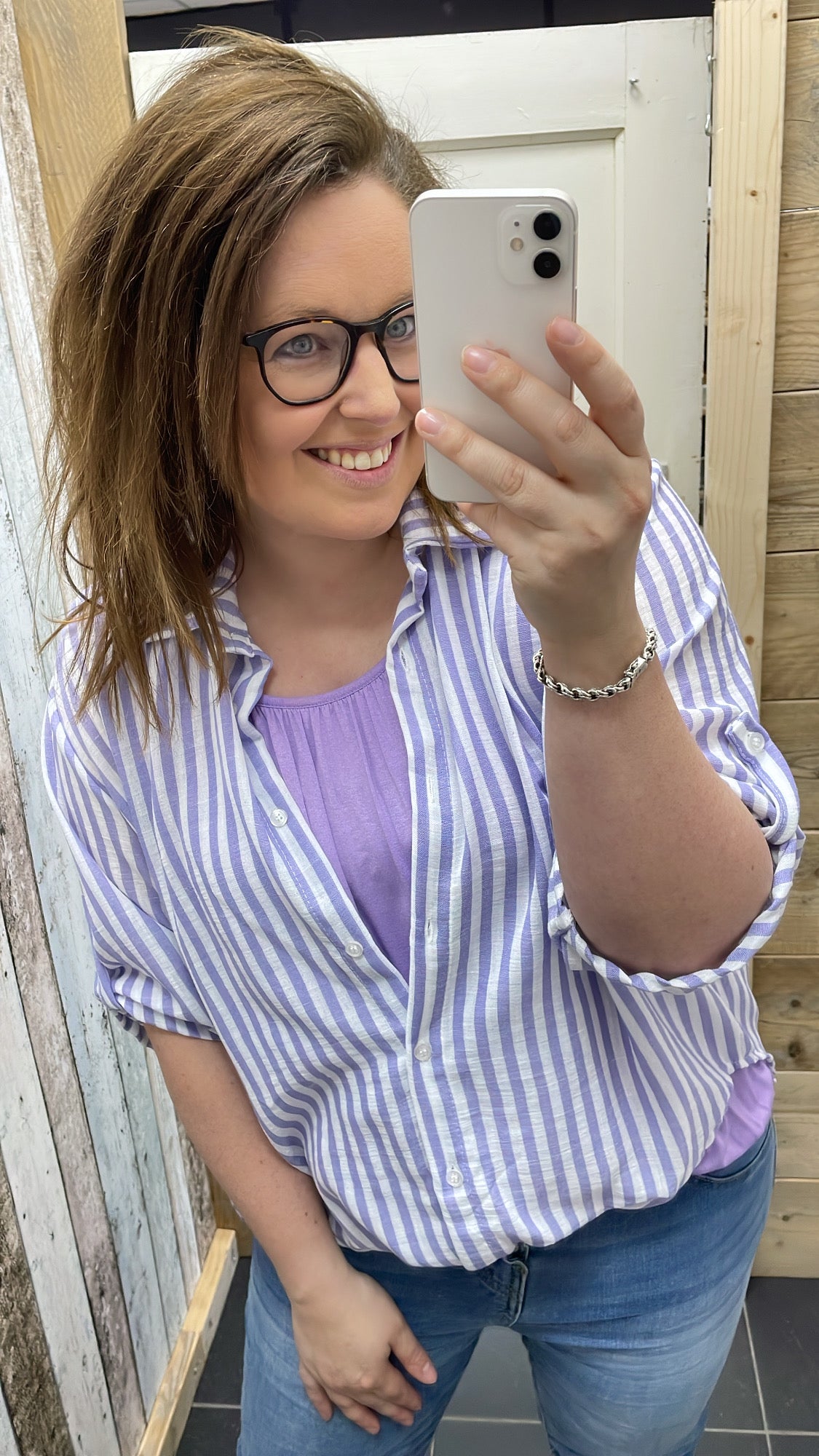 BLOUSE ‘STREPEN’ | LILA
