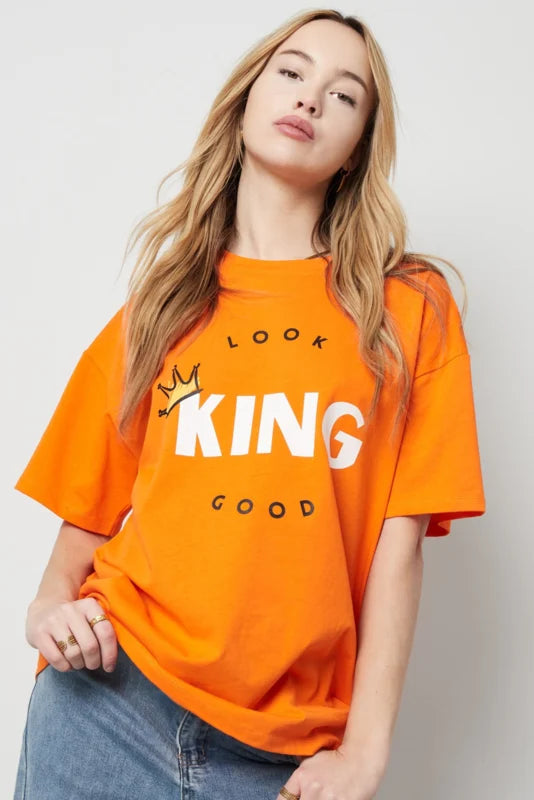 T-SHIRT ‘KING’ | ORANJE
