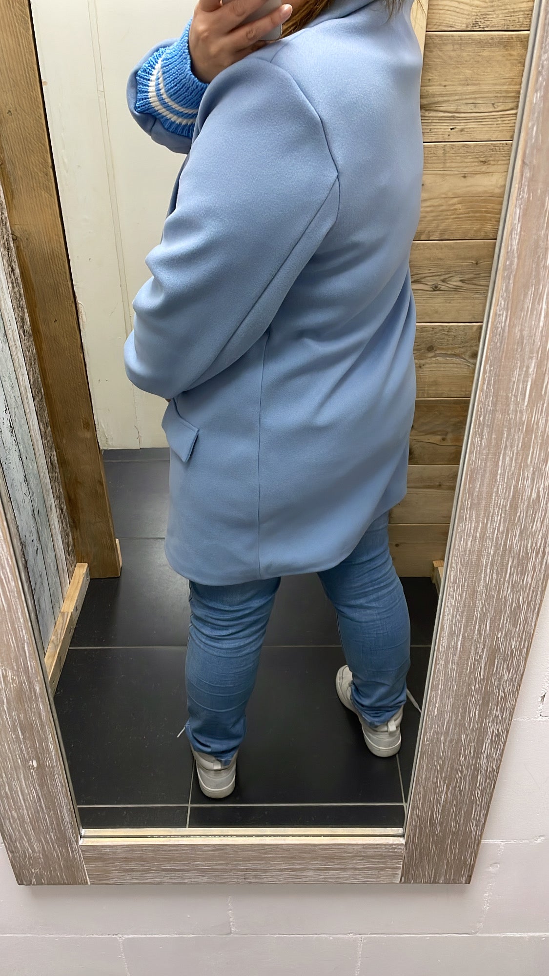 PS LANGE BLAZER 'BIES' | BLAUW