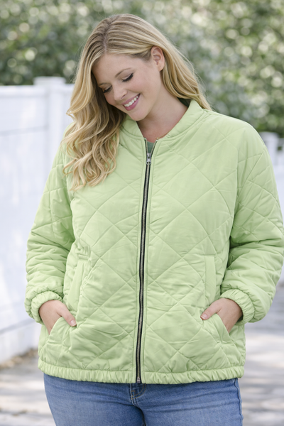 PS JAS 'GEWATTEERD' | MINTGROEN