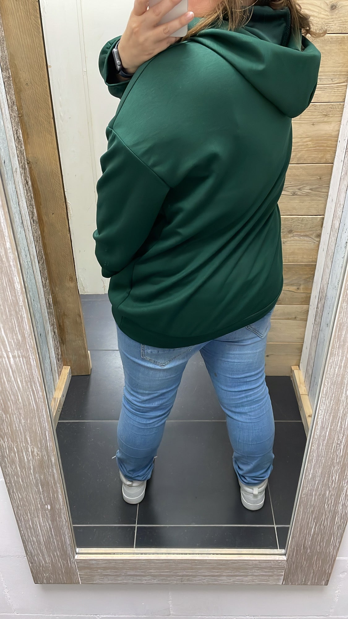 PS SWEATER ‘BOSTON’ | DONKERGROEN