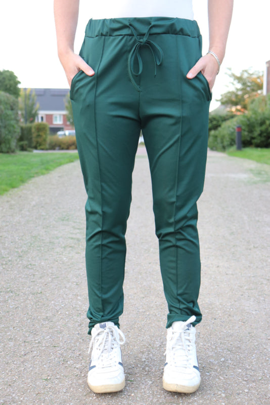TRAVELSTOF BROEK 'BIES' | FLESSENGROEN