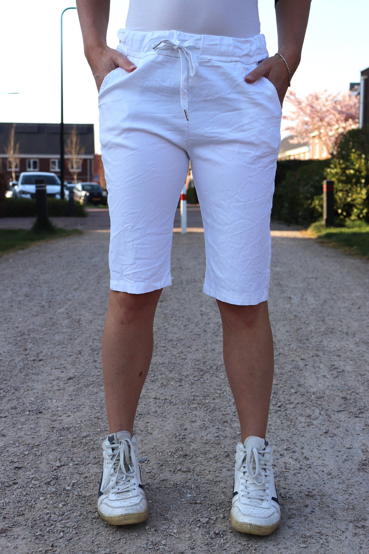 COMFY BROEK 'KORT’ | WIT