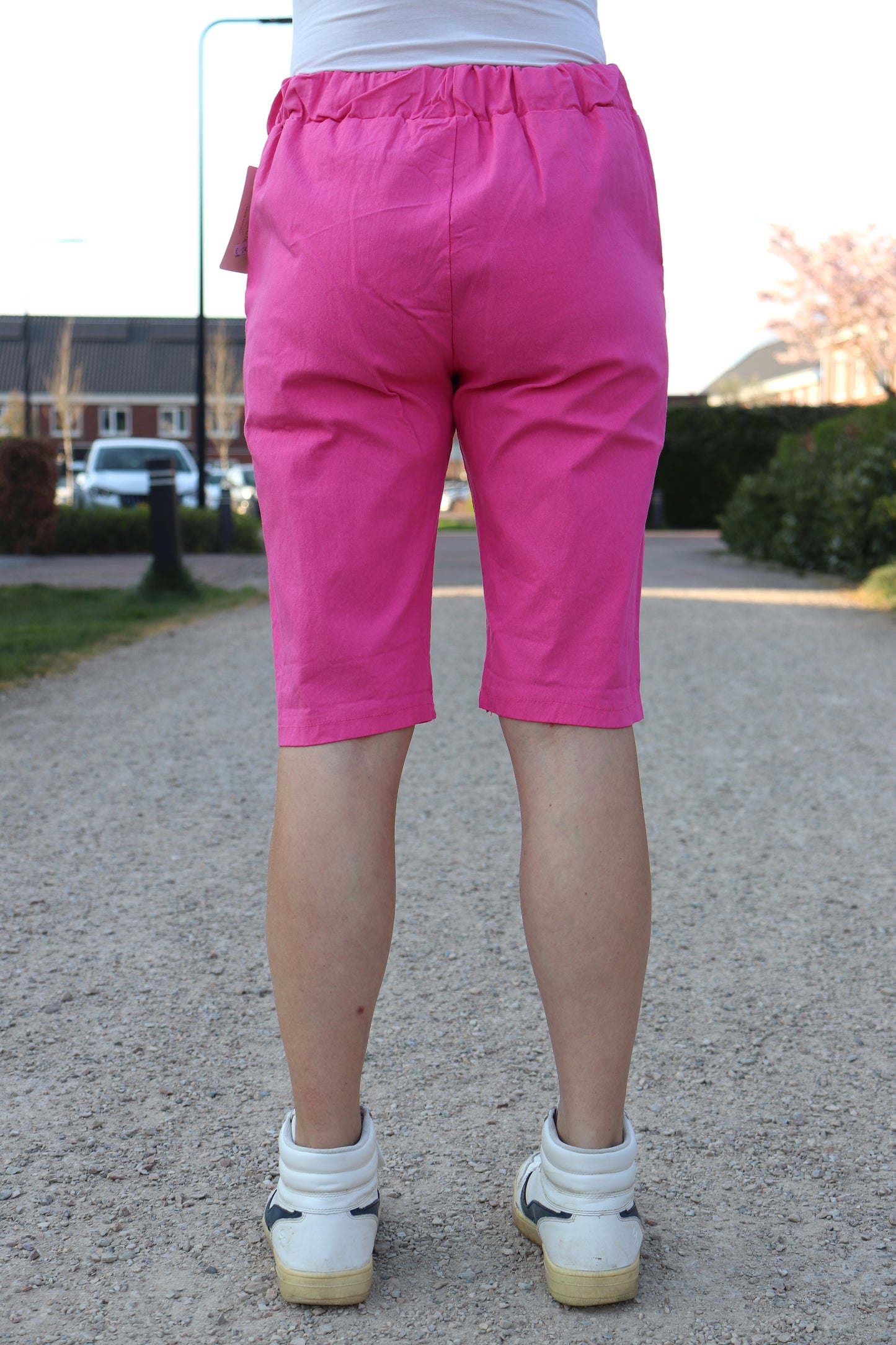 COMFY BROEK 'KORT’ | FUCHSIA