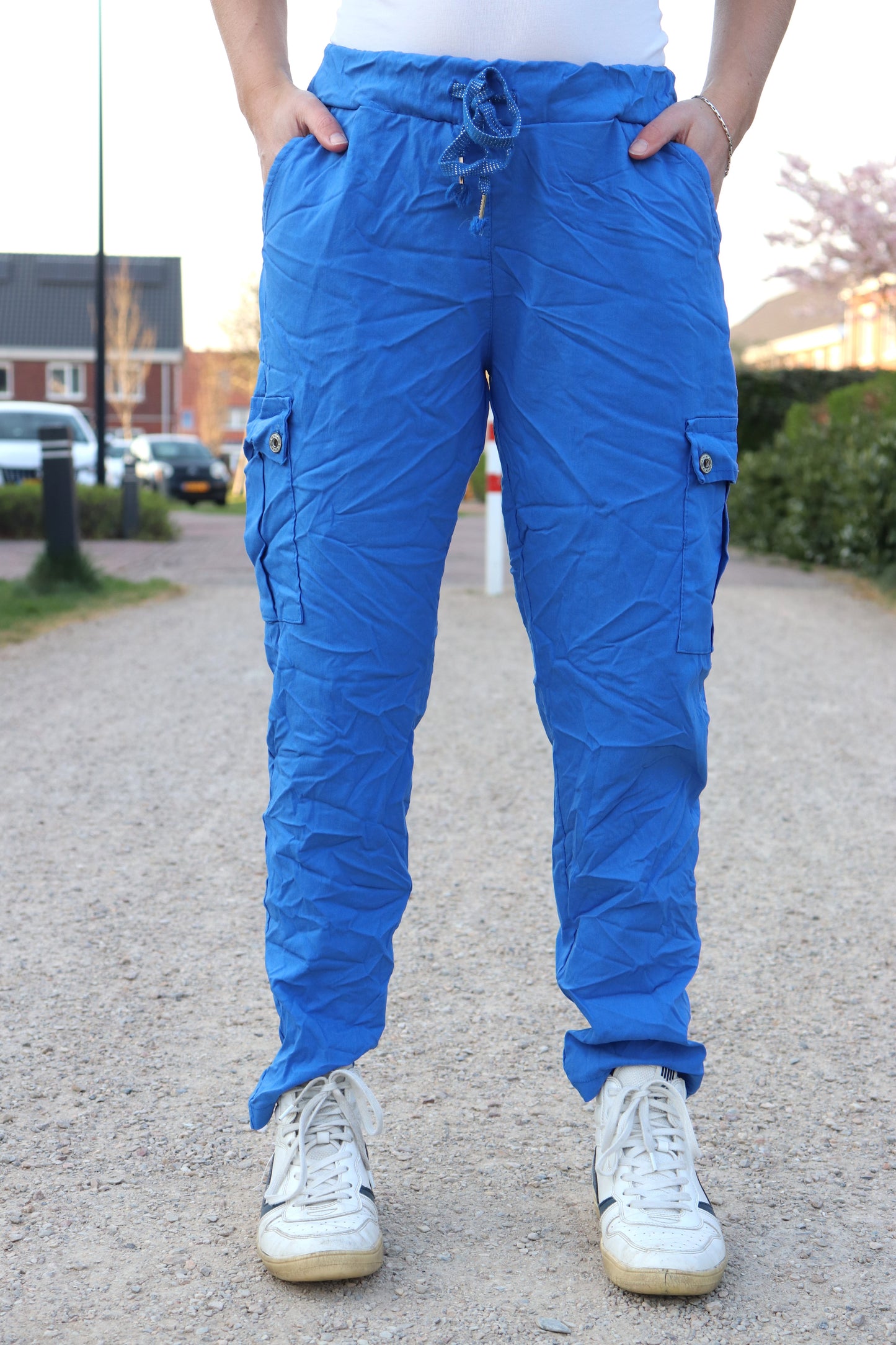 PS COMFY BROEK 'CARGO’ | KOBALT