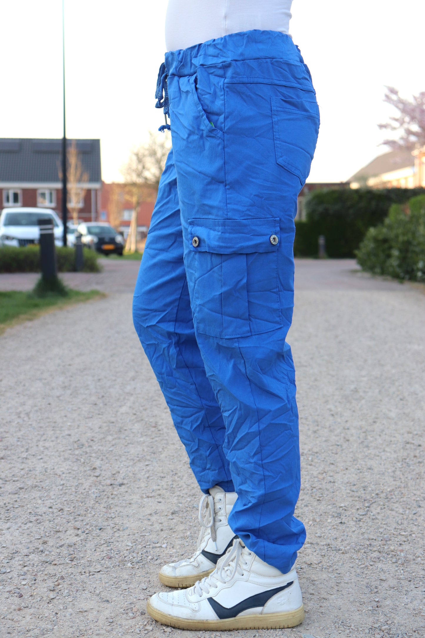 PS COMFY BROEK 'CARGO’ | KOBALT