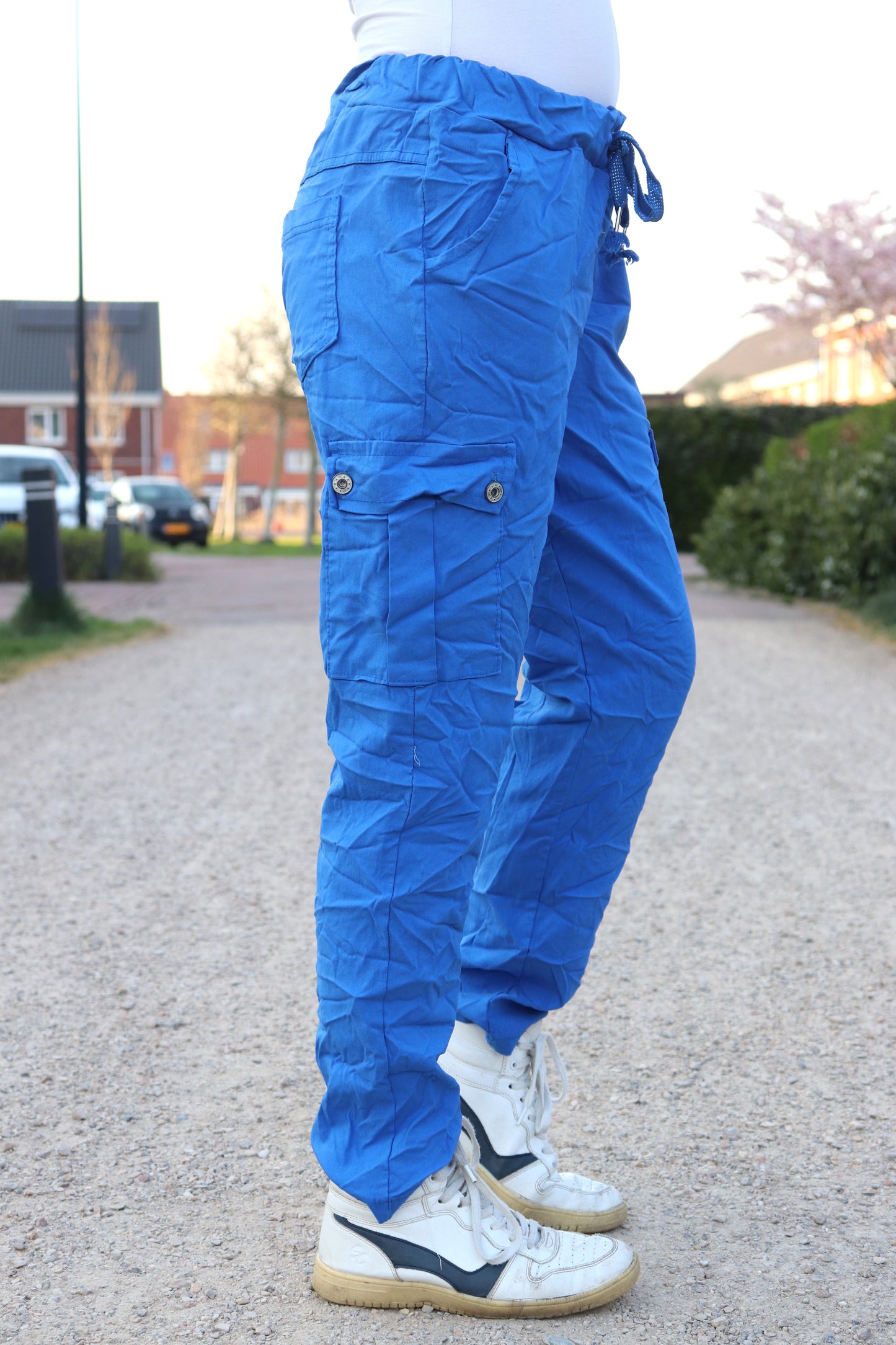 PS COMFY BROEK 'CARGO’ | KOBALT