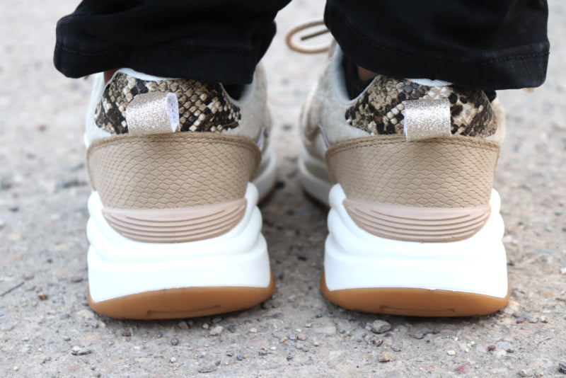 SNEAKERS 'TEDDY' | TAUPE