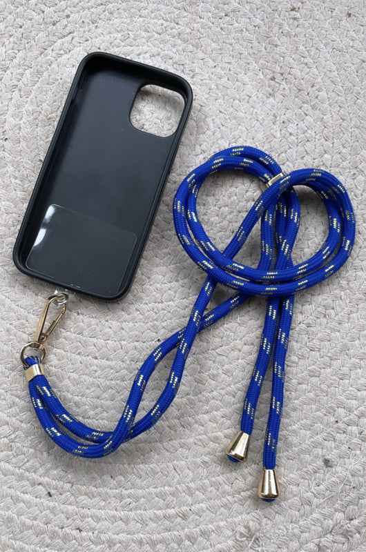 TELEFOONHOESJE | DONKERBLAUW (GLITTER)