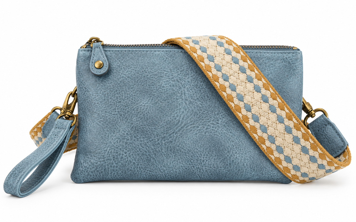 KLEINE TAS 'NEW YORK' | JEANSBLAUW