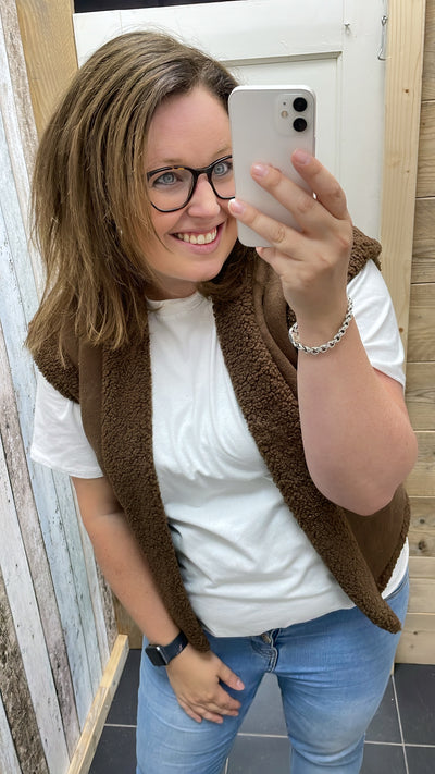 GILET 'SUEDELOOK' | BRUIN