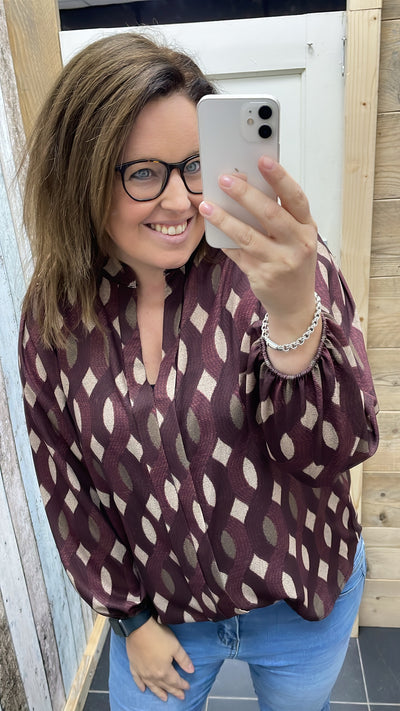 BLOUSE 'GABY' | BORDEAUX