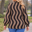 PS TOP 'GESMOKTE COLL' | ZWART