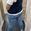 GILET 'SUEDELOOK' | JEANSBLAUW