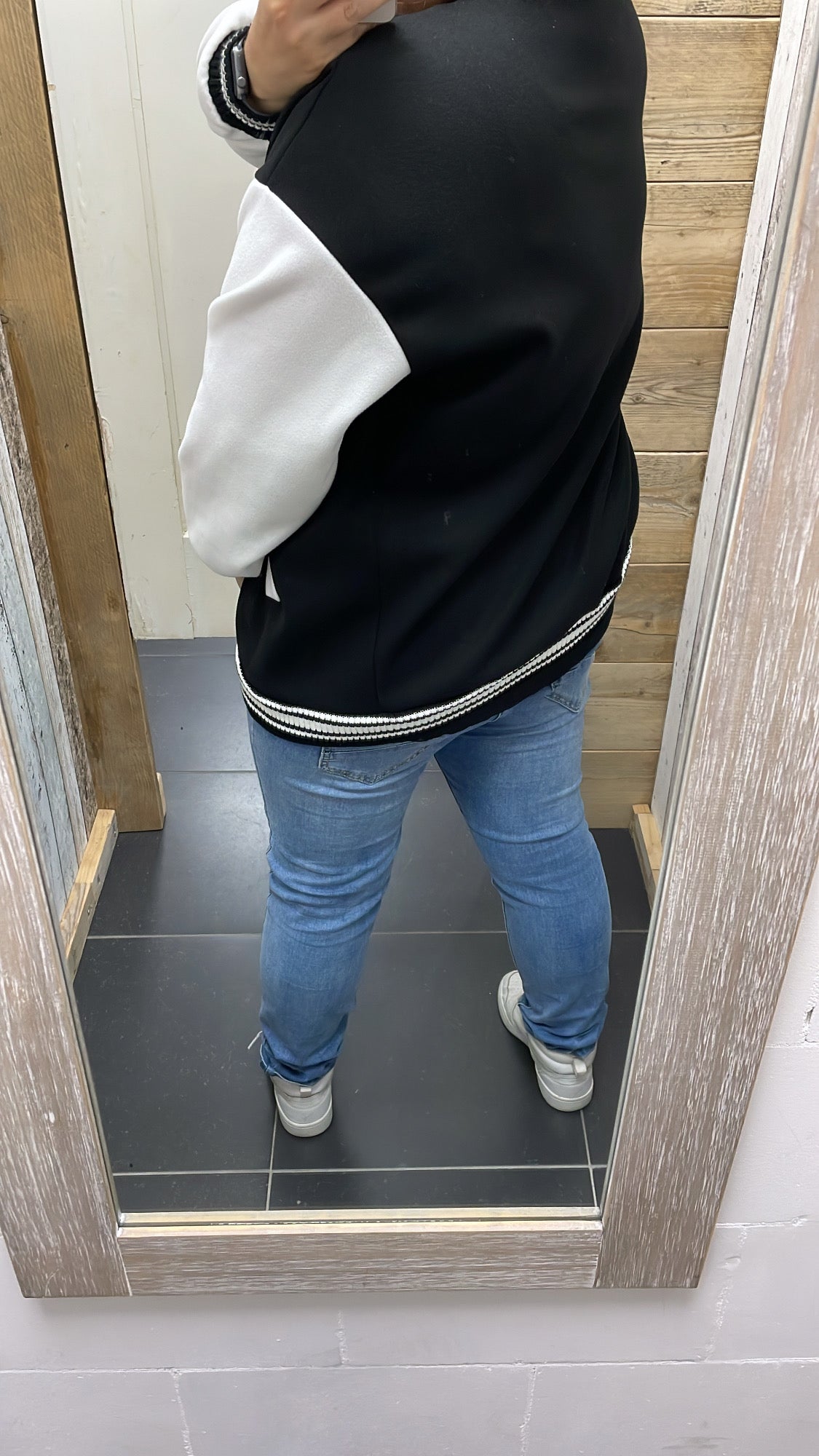 PS BASEBALL JACKET | ZWART