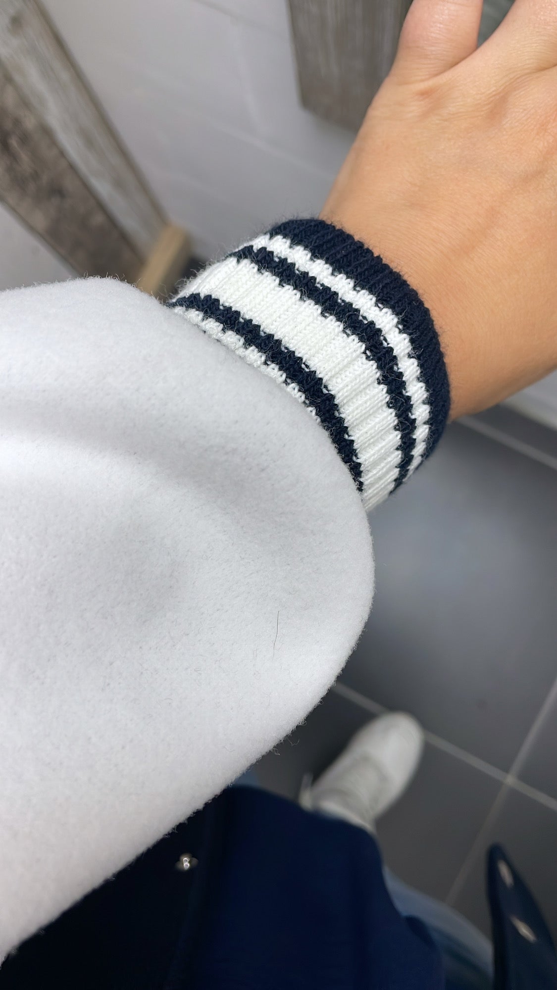 PS BASEBALL JACKET | NAVY