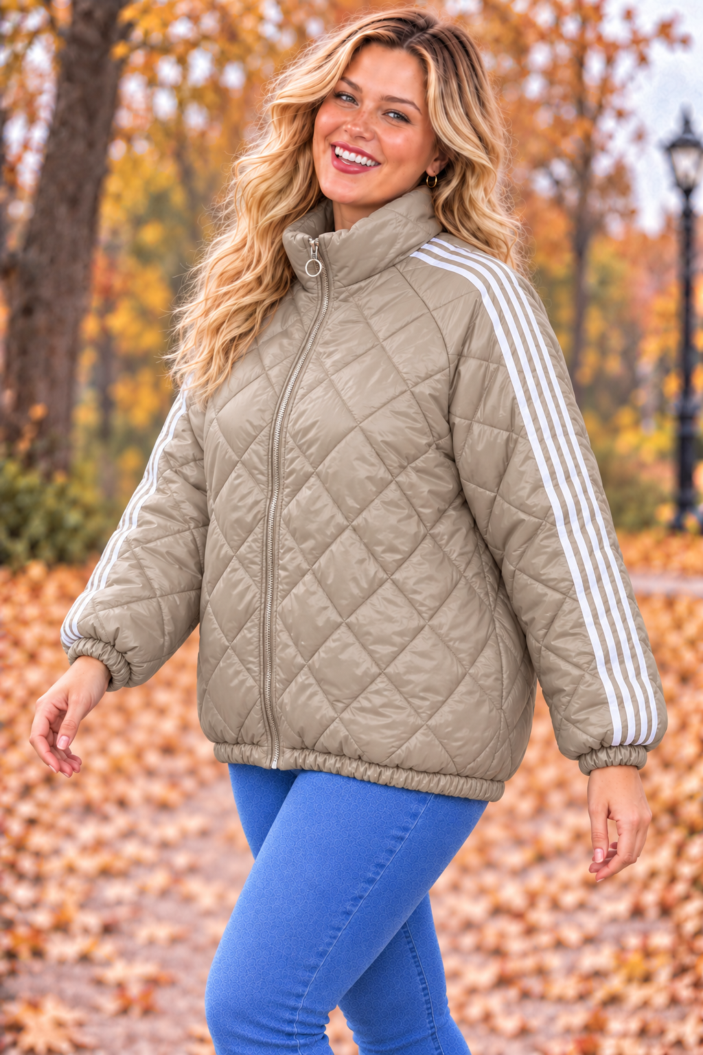 PS JAS 'GEWATTEERD' BIES | BEIGE