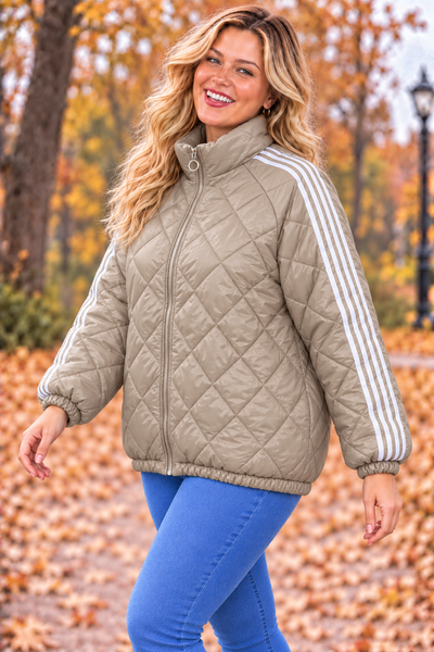 PS JAS 'GEWATTEERD' BIES | BEIGE
