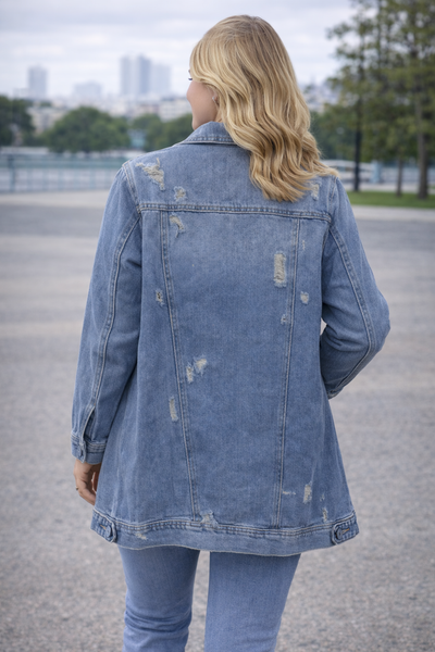 PS SPIJKERJAS 'DAMAGE' | JEANS