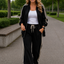 PS JOGGINGPAK 'EVA' | ZWART