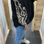 PS BLOUSE ‘BORDUURSEL TOUW’ | ZWART