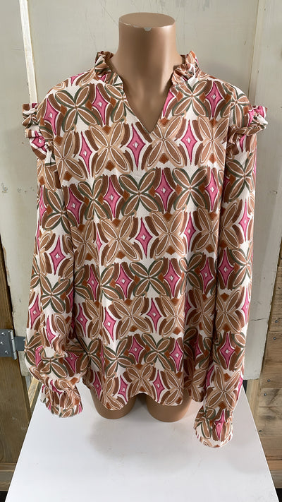 BLOUSE 'DAISY' | CAMEL